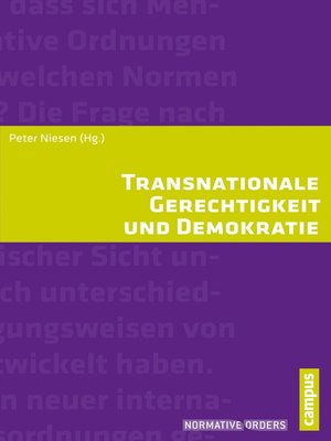 cover image of Transnationale Gerechtigkeit und Demokratie